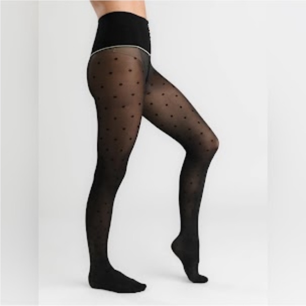Sheertex Black Polka Dot Tights